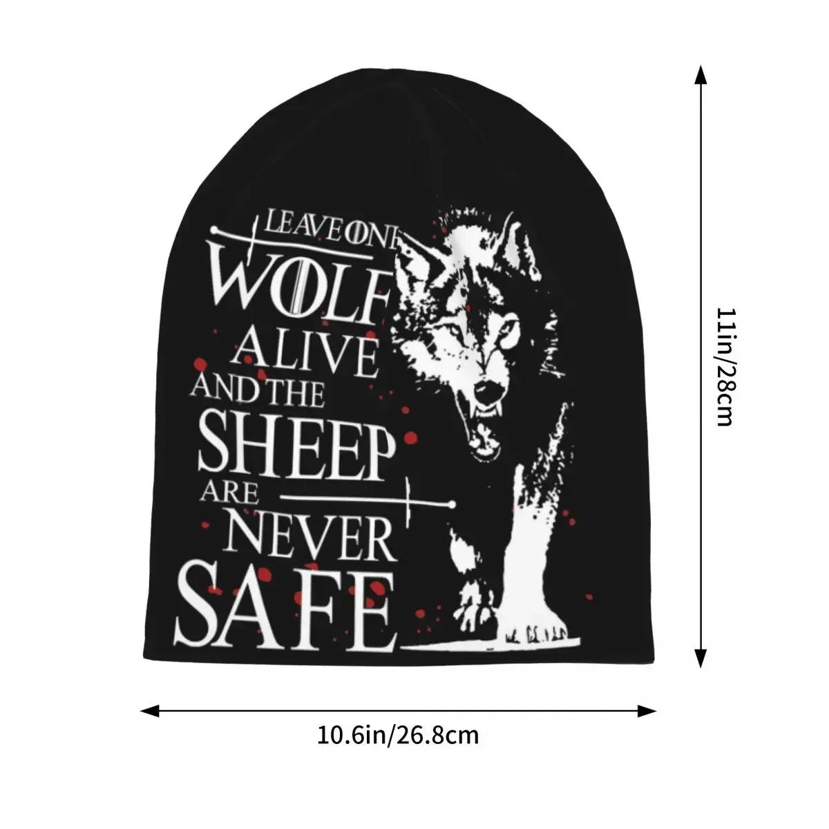 Leave One Wolf Alive And The Sheep Are Never Safe Men Women Beanies Caps Knitted Bonnet Hat Warm Autumn Winter Skullies Hats