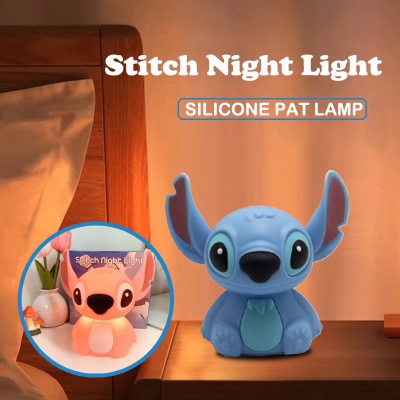 Simpatico punto cartone animato luce notturna peluche con cinturino ad anello 2in1 lampada da comodino portachiavi accessorio per la casa Kawaii