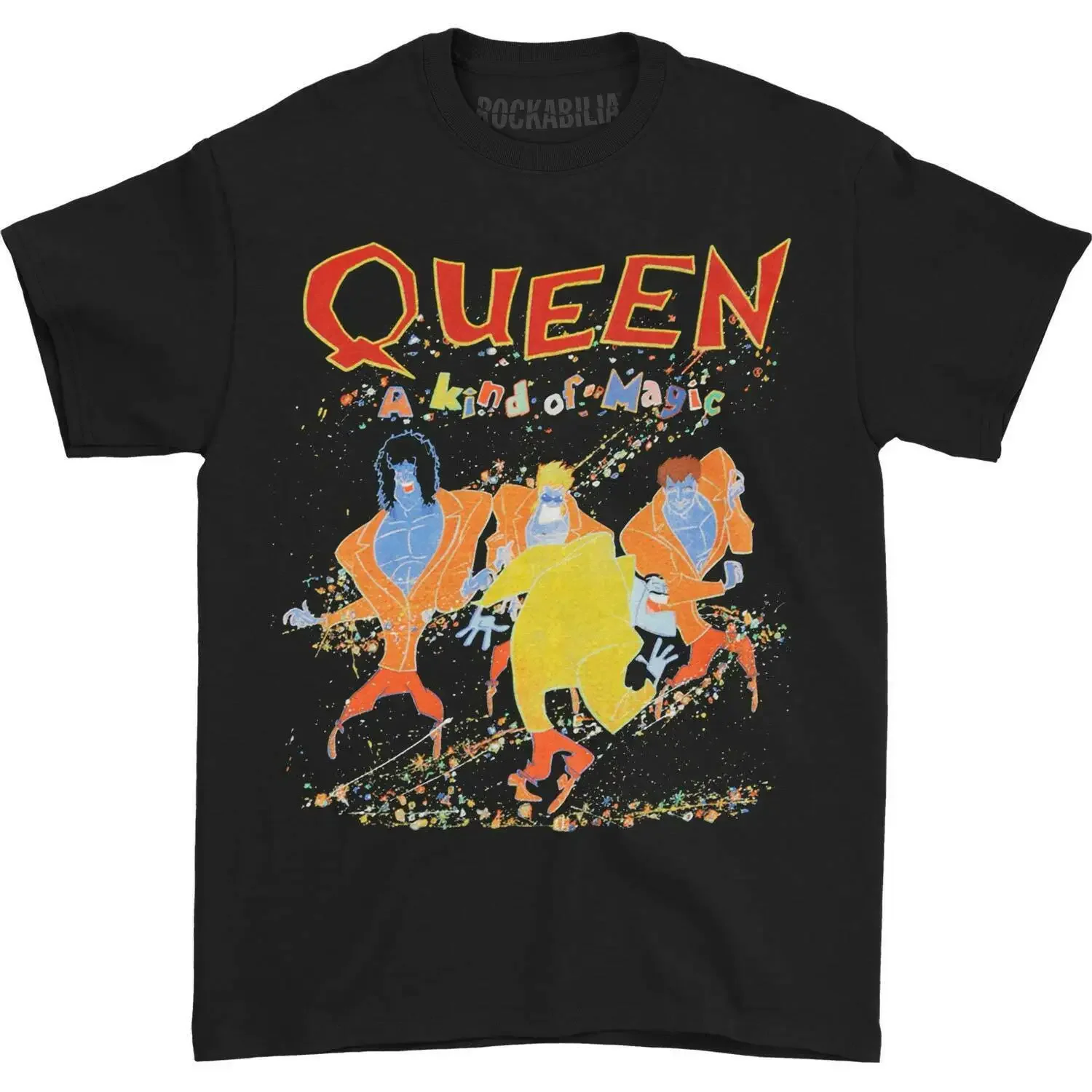 T-shirt Queen King Of Magic pour homme, petit, noir