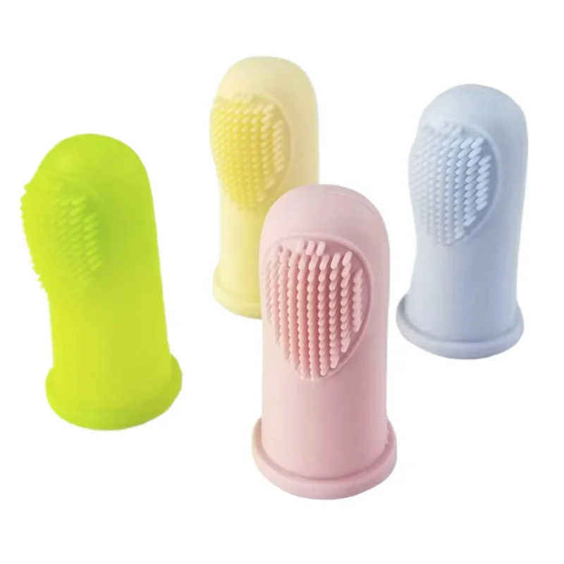 1 قطعة الحلوى الملونة لينة سيليكون الشعر فرشاة أسنان للحيوانات الأليفة غطاء للأصابع على شكل فرشاة تنظيف الأسنان للقطط الكلب منتج نظافة الحيوانات الأليفة #6