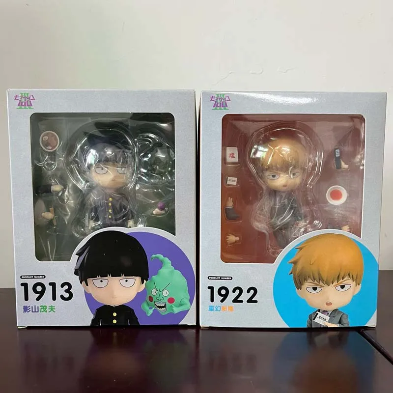 Anime Figure 1922 Mob Psycho 100 III Arataka Reigen 1913 Shigeo Kageyama Action Figure Model Toys Joint Movable Doll Desk Decor