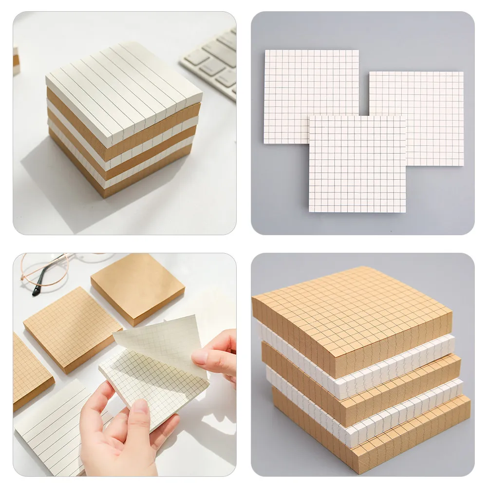 

Набор из 6 многофункциональных клейких блокнотов для заметок: гладкое письмо, легко снимаемые, портативные напоминания для студентов и офиса, для ежедневников