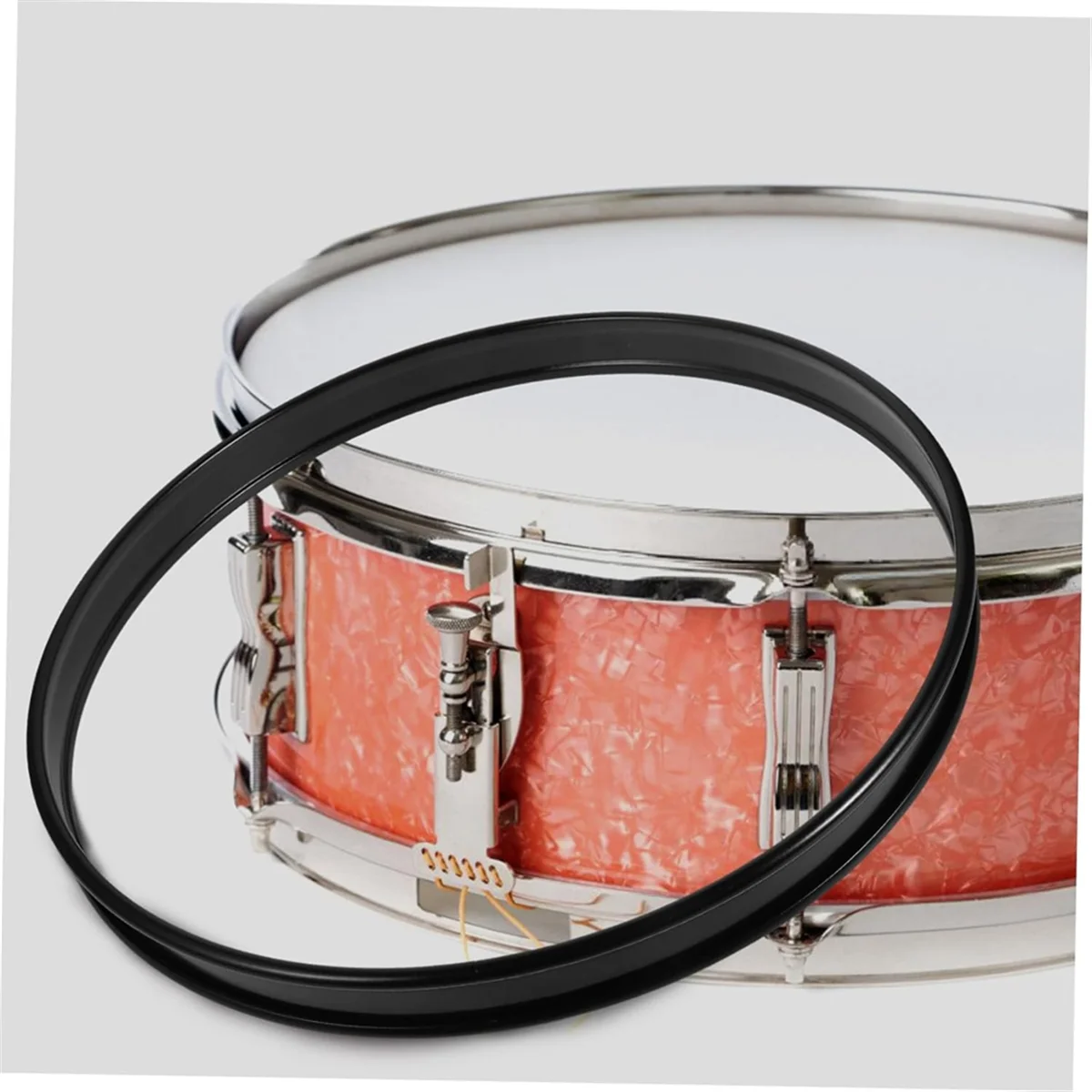 ABNJ Percussion Drum Hoop Instrument Parts 16inch Metal Hoop Protector for Snare Drums and Bass Drums Percussion Instrument