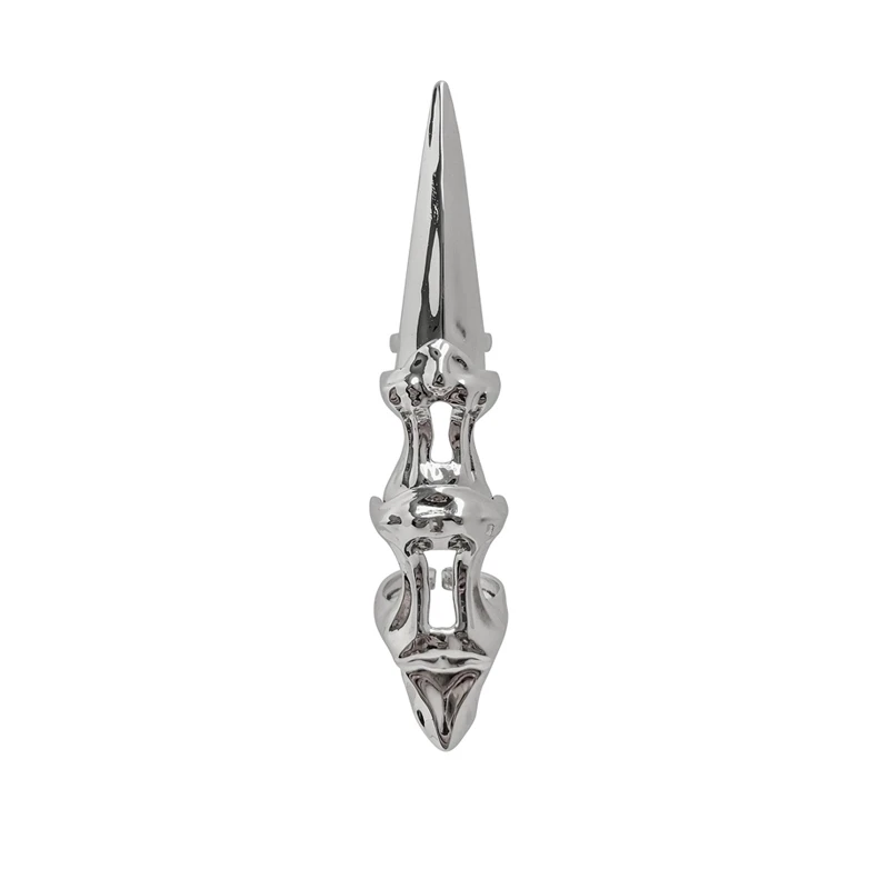 Punk Metal Exoskeleton Index Finger Joint Bone Ring