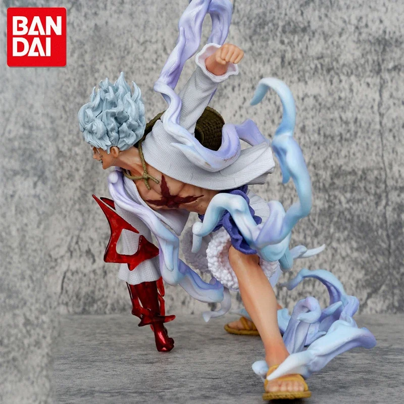 18cm jednoczęściowe figurki Luffy 5 figurki figurki akcji z Anime Nika słońce posąg boga lalka Model ozdoba kolekcja prezent dla dzieci zabawka