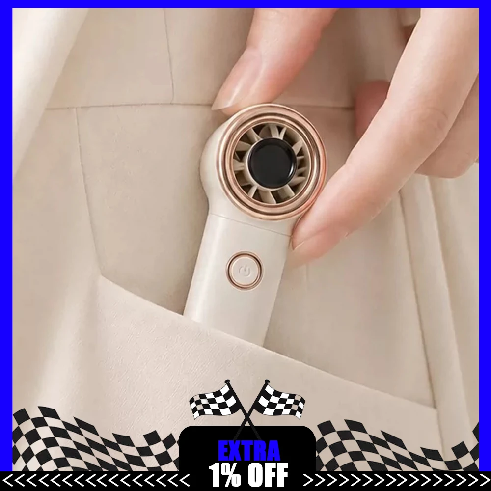 VNEEDTUTU MINI Handheld Small Fan 20000 Rpm High Speed Motor Handheld Fan Long Battery Life Of 18 Hours Light Weight For Gifts