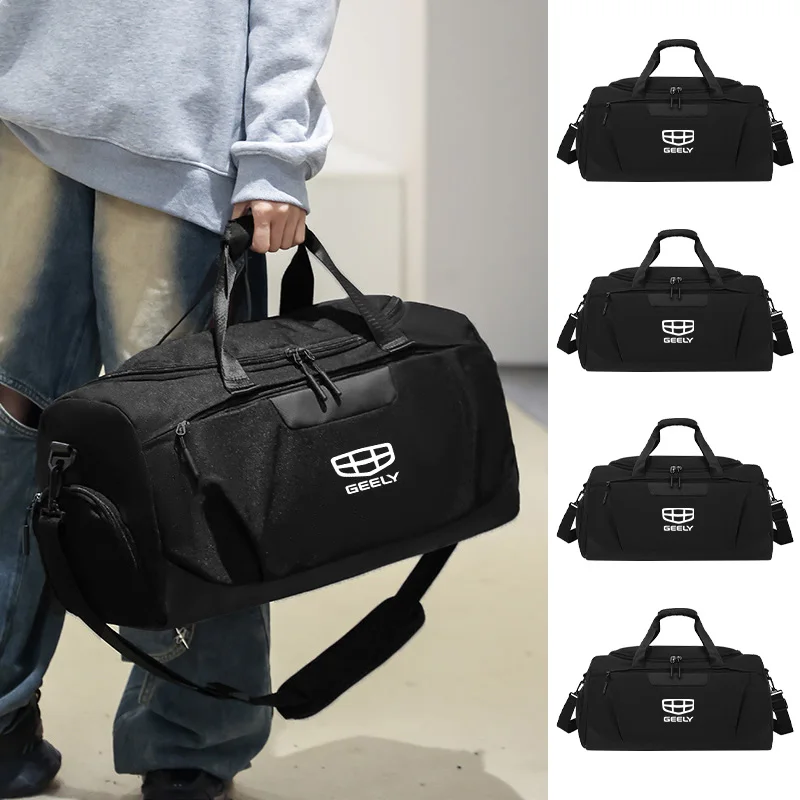 Car Logo Fitness Enthusiast Organiser Oxford Cloth Travel Storage Bag For Geely Emgrand GT GC9 X7 EC7 Atlas Boyue GC6 Parts LC E