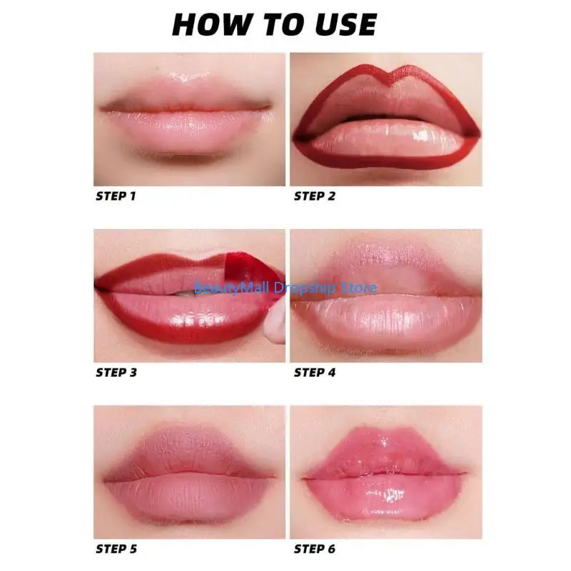 40JD Peels Offs Stain Lip Liner, Última tatuagem Liner Peels Offs Finish