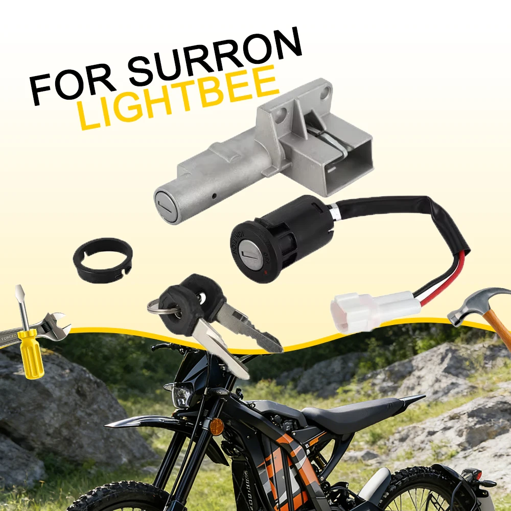 Juego de llaves de bloqueo para motocicletas, kit de interruptor de encendido para motos eléctricas todoterreno Surron Sur Ron S X Lightbee, piezas para motocross y bicicletas eléctricas