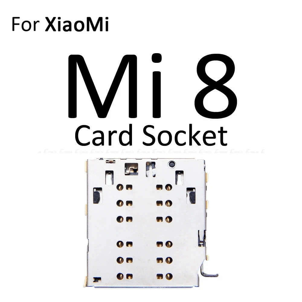Sim مايكرو SD بطاقة المقبس حامل فتحة قارئ صينية ل XiaoMi Mi 8 Lite A1 5X محول الحاويات موصل استبدال أجزاء #4