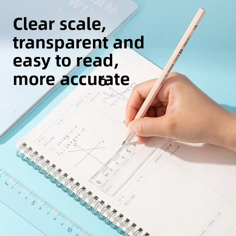Simple Student Exam Study Drawing 15cm Triangle Ruler Straightedge Protractor Stationery Set Geometry Measurement Tools Kit