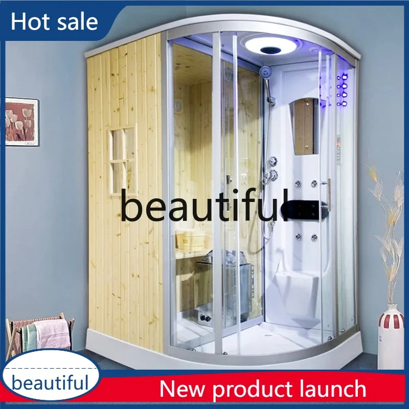 

A17 Встроенная душевая комната, встроенная сауна, паровая комната, бытовая ванная комната, паровая ванна, перегородка из закаленного стекла