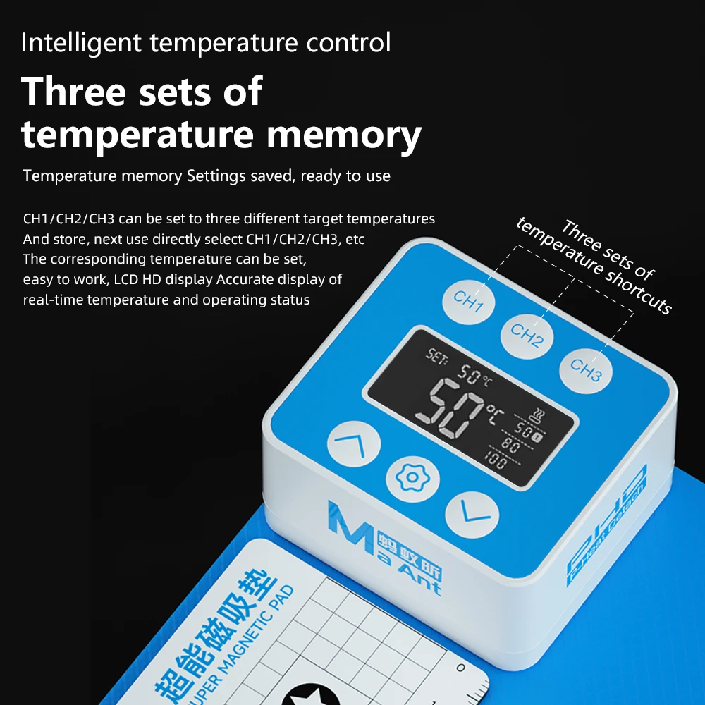 MaAnt PHD Mini LCD Screen Separator 15-inch Platform Pre-heating Rapid Warming Phone IPad Remove Repair LCD Disassembly Tool Set