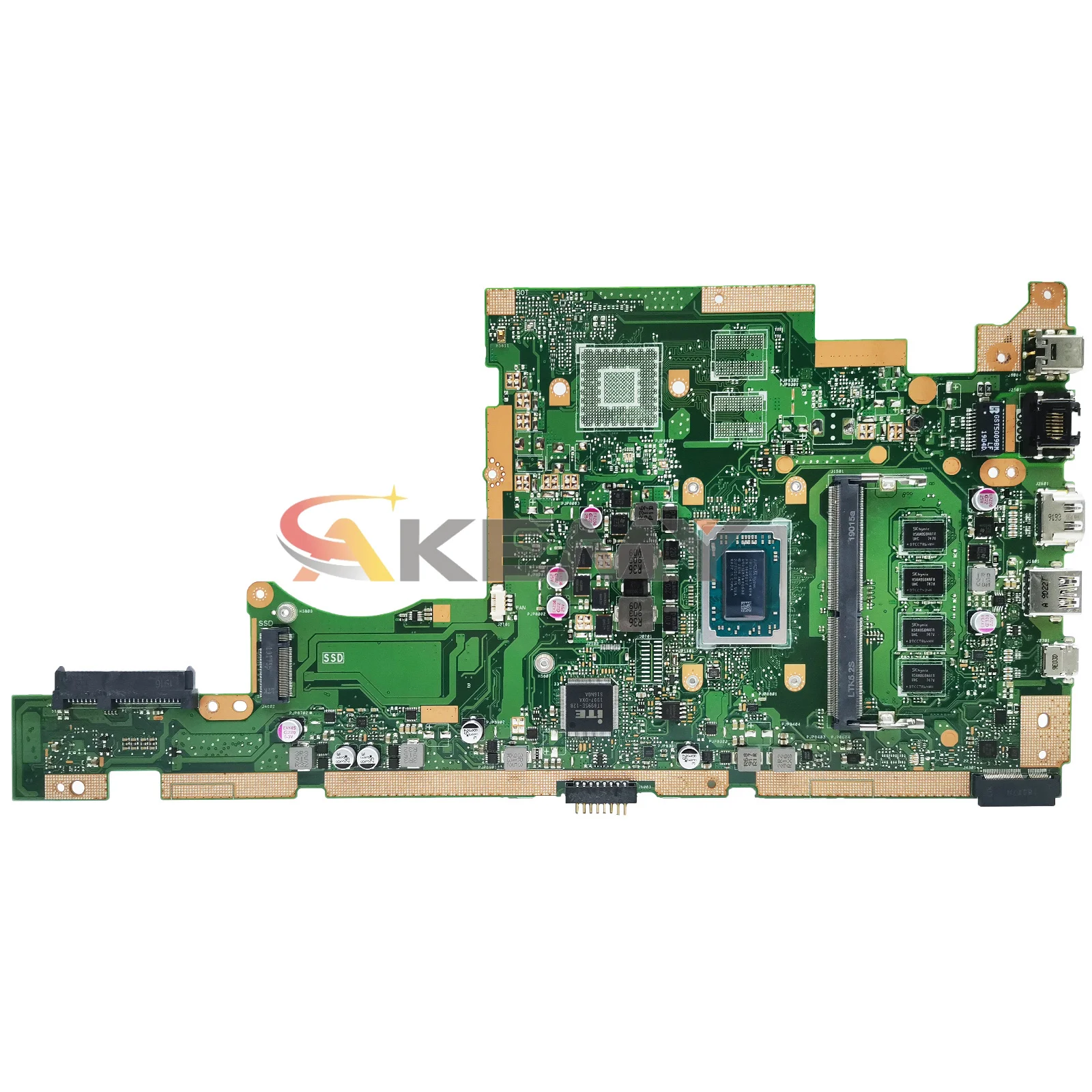 Akemy x505za mainboard für asus vivobook 15 x505 a505z a505za f505z laptop motherboard mit R3-2200U R3-2300U R5-2500U 4g/8g-ram