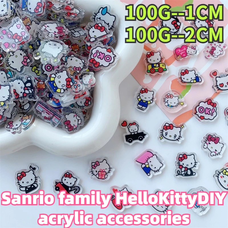 

Japanese anime Sanrio family acrylic sheet DIY accessories Hello Kitty Melody Culomi patch hairpin rocker DIY accessories