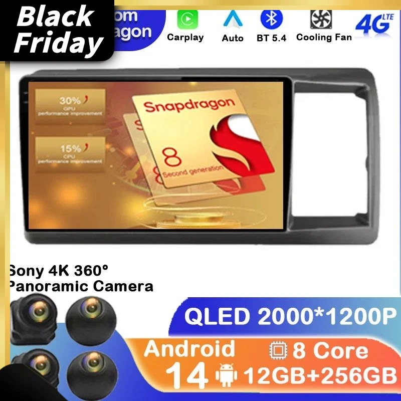 Car Radio Android 14 For Honda Crossroad 2007 - 2010 RHD Multimedia Player Navigation GPS Carplay Stereo BT Head Unit Audio Auto