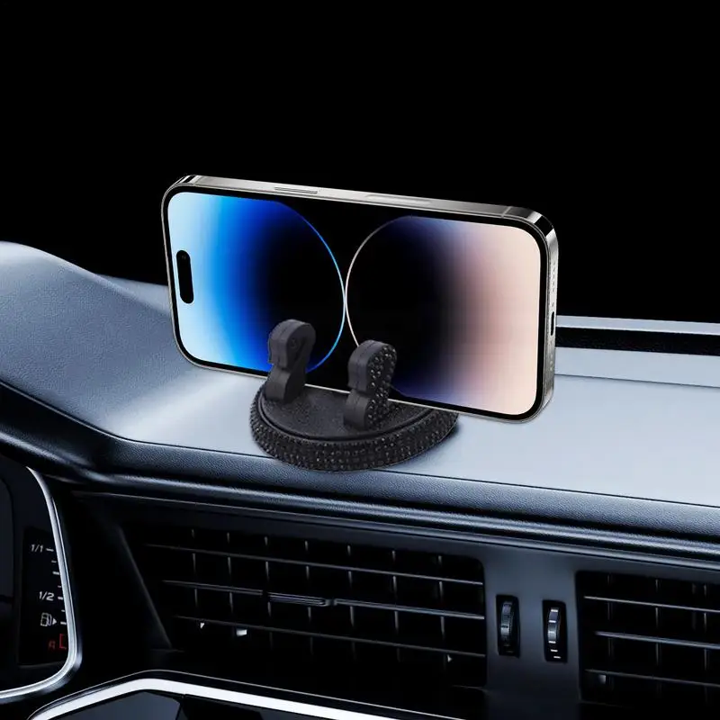 Mobiele telefoon autohouder Multifunctionele telefoonstandaard voor autodashboard 360 graden draaibare mobiele telefoon autohouder Niet-blokkerende auto