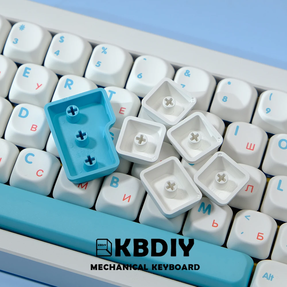 KBDiy 138 Keys/Set PBT Keycaps Sushi Korean Russian Japanese KOA Profile Keycap Custom for Mechanical Keyboard Cap for MX Switch