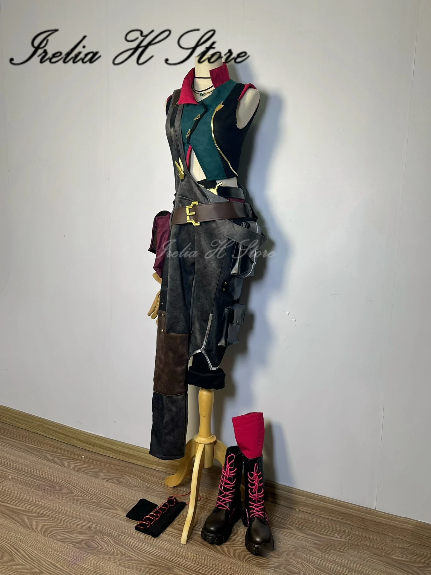 Irelia H personalizado Arcane Prodigy Jinx disfraz de Cosplay Jinx mundo paralelo conjunto de alta calidad