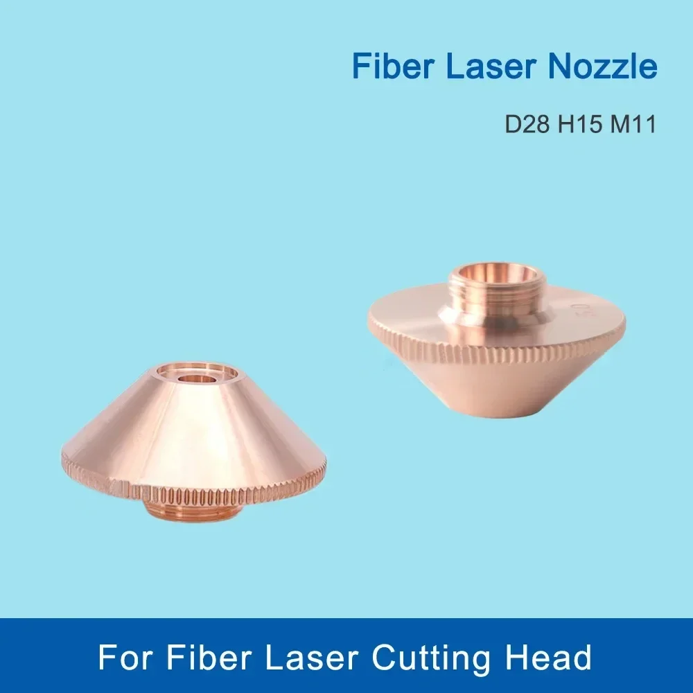 

High Pressure Fiber Laser Nozzle D28H15M11 5.0 6.0 For Raytools WSX Hans Boci Bodor Fiber Laser Cutting Head Machines