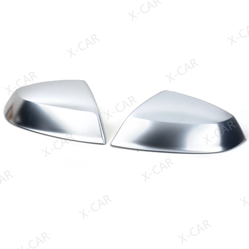 X-CAR For Audi Q7 2016-2021 Q5 2019 2020 2021 Matte Chrome Reversing Mirror Cover Side Mirror Cover Shell Housing