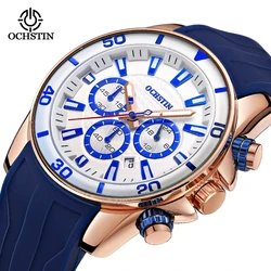 OCHSTIN izle Modern erkek spor kol saatleri lüks marka askeri ordu erkek saat Chronograph kuvars relogio masculino