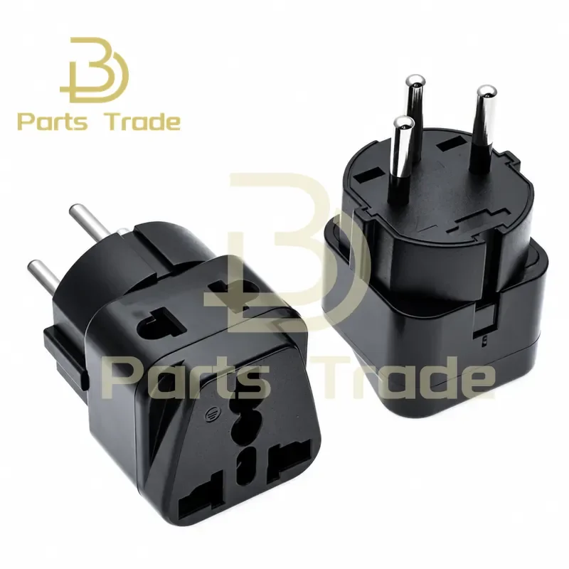 2 Pcs for ISRAEL Travel Adapter 2 Way Outlet Power Plug Change AU US EU UK to Israeli 3 Pin Grounded Plug Adaptor WT 10A 250V