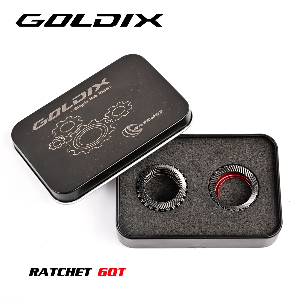 GOLDIX 36T 60T Helical Ratchet Ring für Rennrad- und MTB-Naben der Serien 370, 350, 310, 240, 180, 160 – Fahrradnaben-Ersatzteile