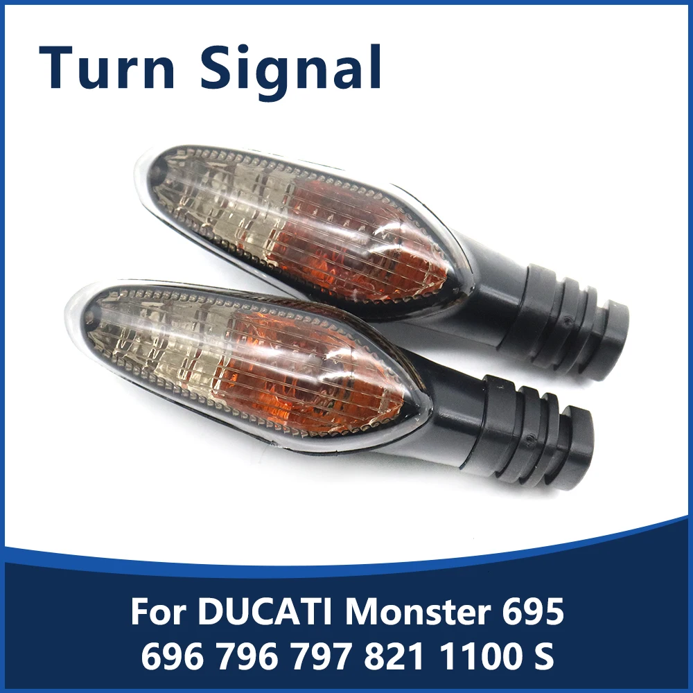 

Motorcycle Turn Signal Light Indicator Lamp For DUCATI Monster 695 696 796 821 1100 S Streetfighter 848 1099 Multistrada 1200