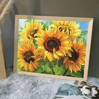 5d Diamond Painting Sunflower Diamond Embroidery Flowers Cross Stitch Kits Full Round Mosaic Hobby Art DIY Home Decoration