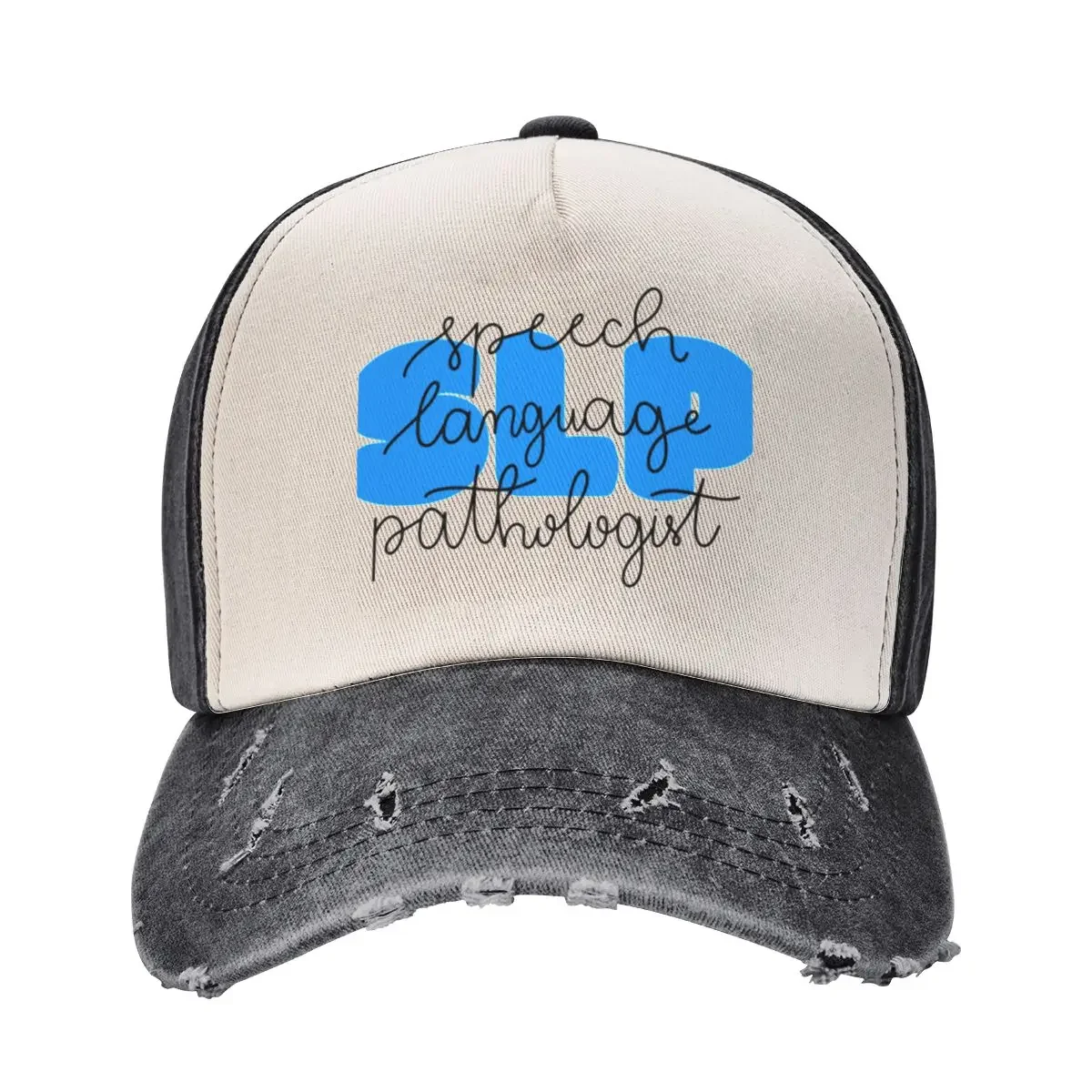 

Blue Speech Language Pathologist Baseball Cap Designer Hat Dropshipping black Thermal Visor Hats For Women Men's