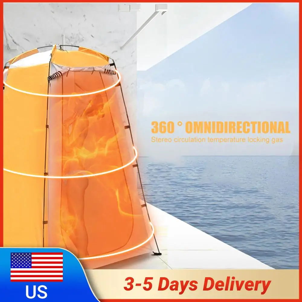 

Camping Instant Tent Folding Outdoor Changing Room Tent Waterproof UV Protection Tear-resistant for Hiking Travel