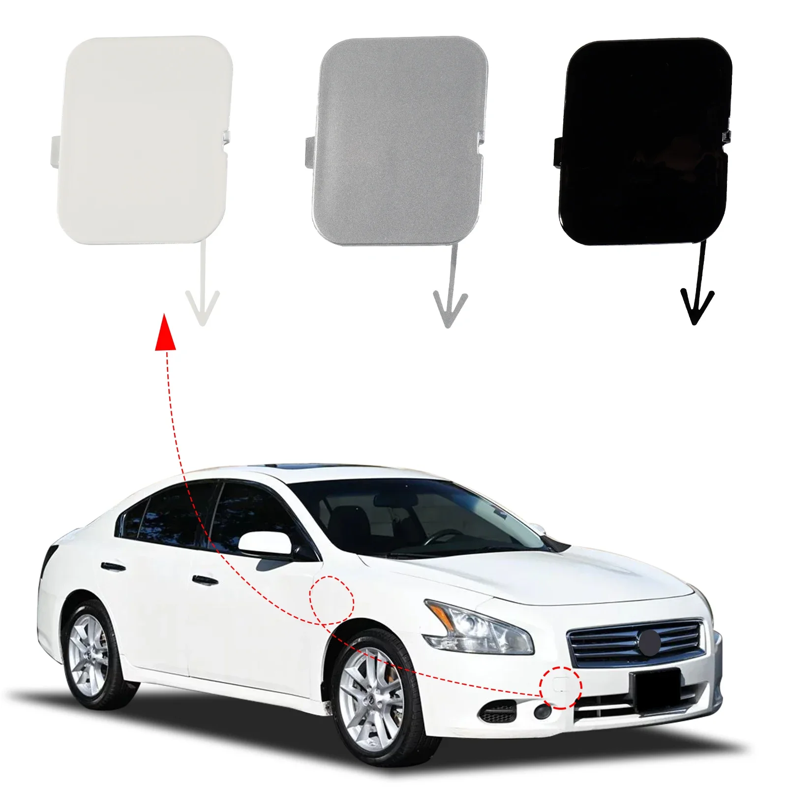 

OLANGDA Front Bumper Tow Hook Cover Cap For Nissan Maxima 2009 2010 2011 2012 2013 2014 62086-9N00H
