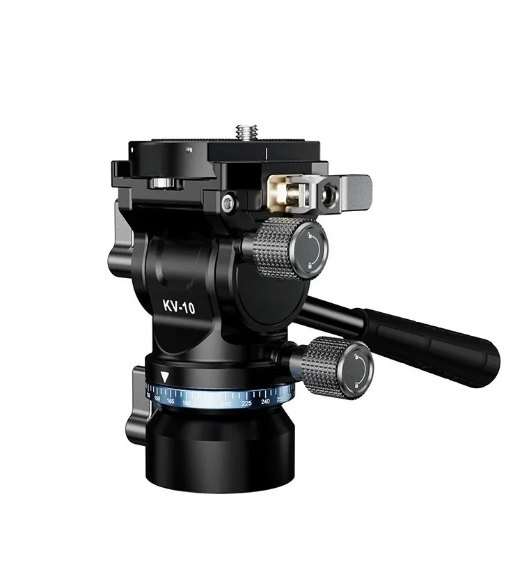KV-10 Panoramic Gimbal with Handle Shooting Tripod Universal Fine-tuning Horizontal and Vertical Shooting Quick-loading Board