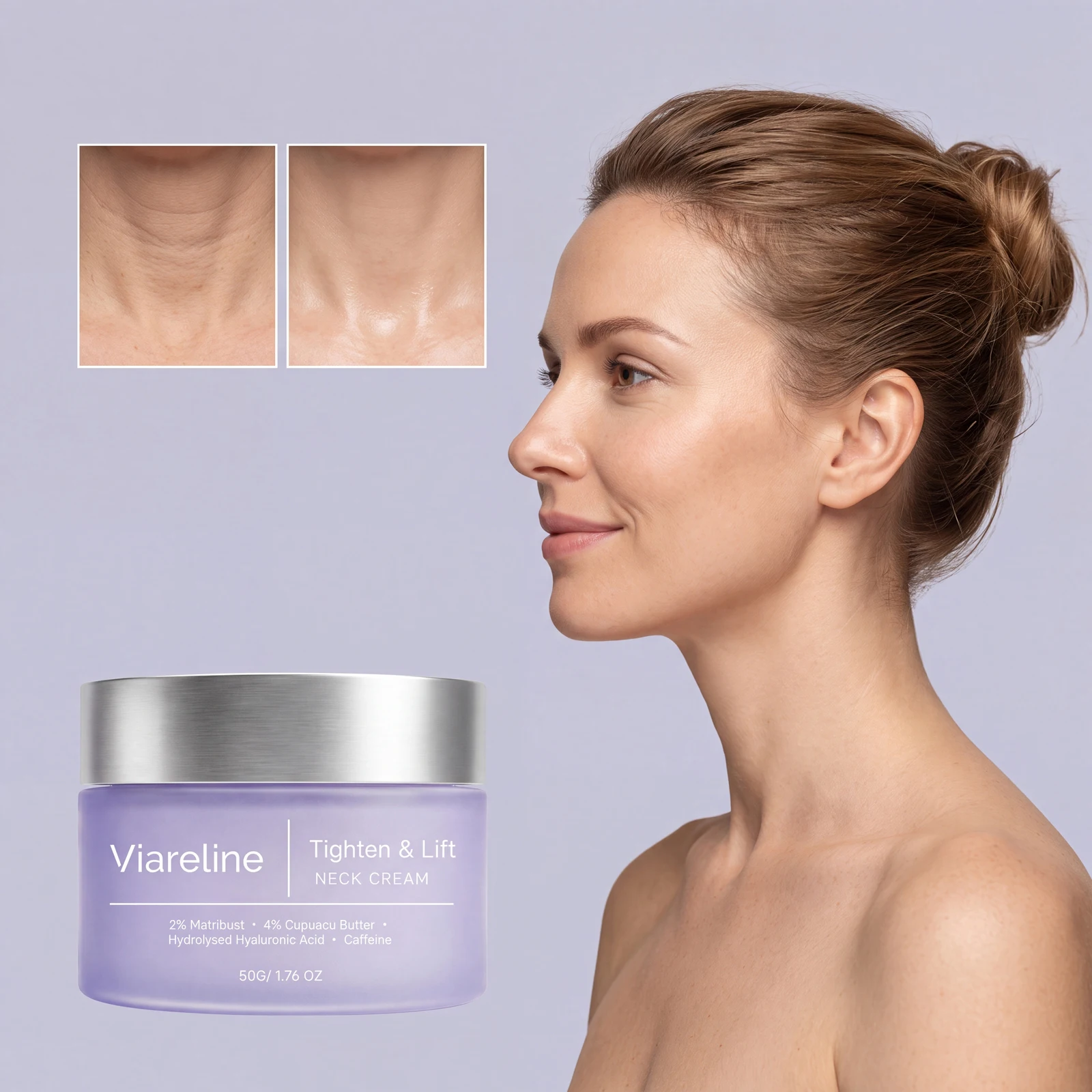 Hydrating Neck Cream, Gentle Skin‑friendly Formula,Nourish & Soften Neck Skin,Smoothen & Refine Skin Texture for Daily Neck Care