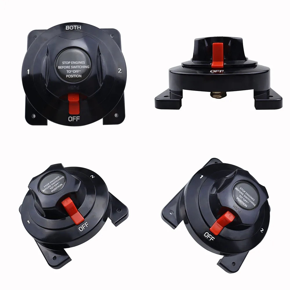 300A Marine Boat Battery Switch 4 Position ON/Off Disconnect Switch Waterproof Heavy Duty Battery Disconnect Switch