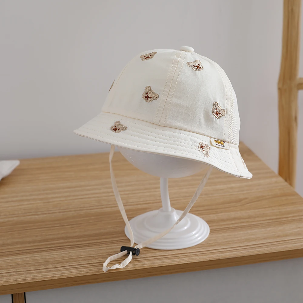 

Korean-style trendy full-coverage little bear breathable semi-netted band with adjustable strap sports and casual hat