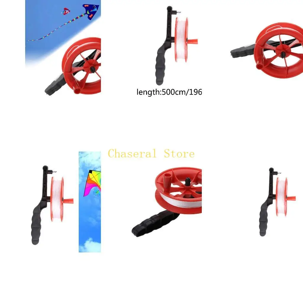 E7CE Outdoor Kugellager Rad Kite Wickler Tool Rollenleitungsschnur 60m Wickler