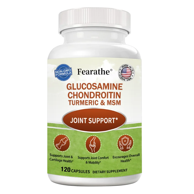 

Glucosamine Chondroitin Capsules with MSM - Antioxidant Immune Support Supplement for Joint Comfort, Mobility, and Strength