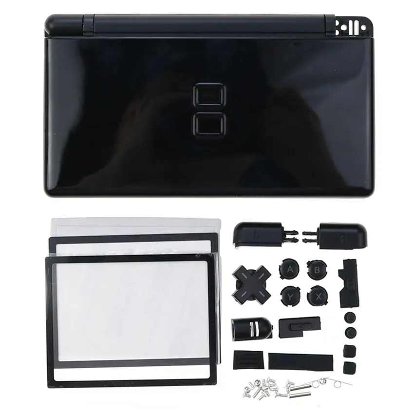 JCD For NDS Lite NDSL Game Console Full Set Housing Shell Case With Button Kit Plastic Screen Cover Screw Rubber Feet Cover - Image 6