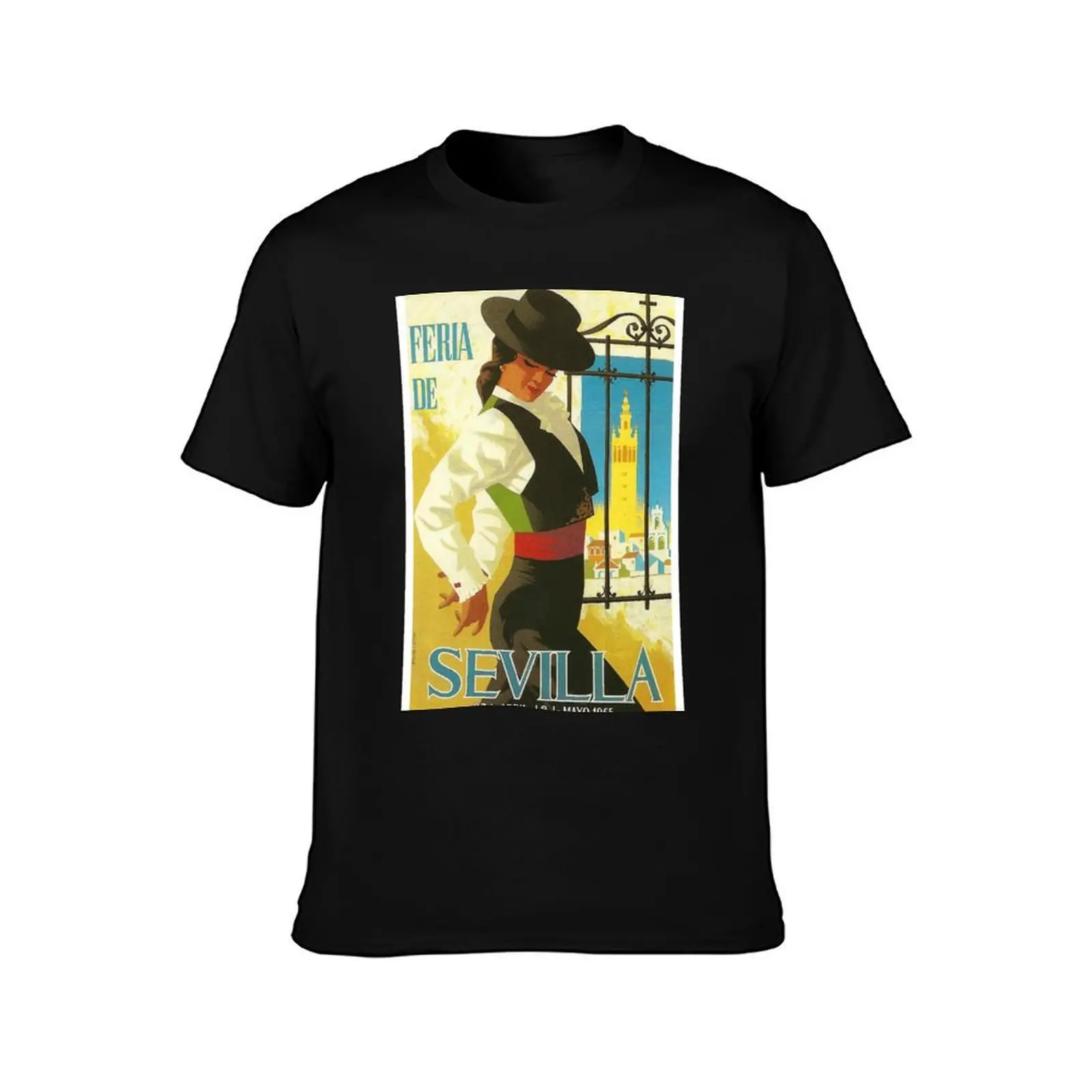 Spain 1965 Seville April Fair Poster T-Shirt Holiday Outdoor T-Shirt