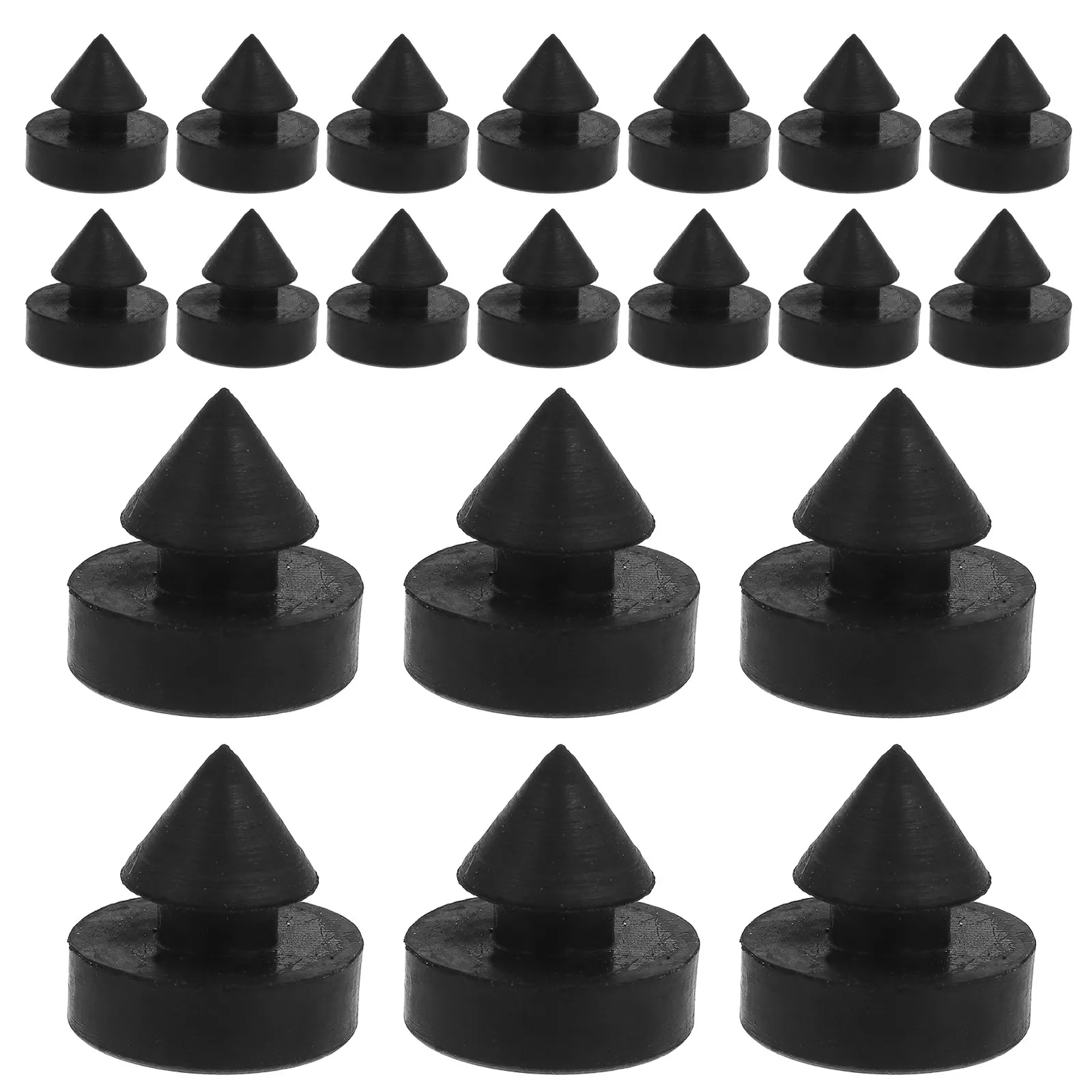 20Pcs Rubber Bumper Door Stopper Anti Slam Door Wall Protector for Metal Frame Elevator Doors High Traffic Areas