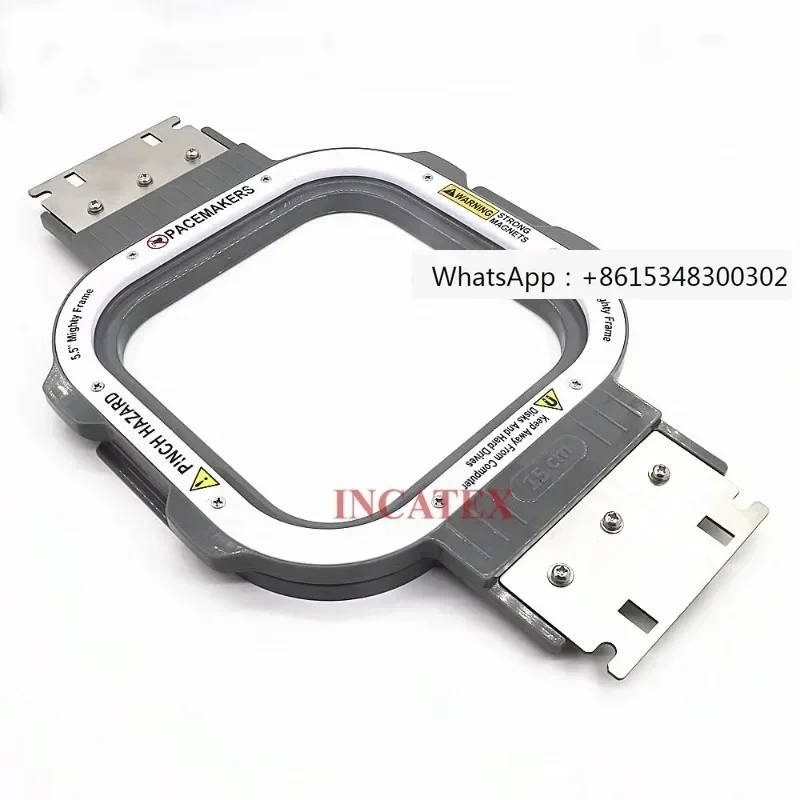 

High quality Tajima Chinese hat home embroidery machine accessories magnetic frame hoop 150x150mm 5.5x5.5 inches length 355mm