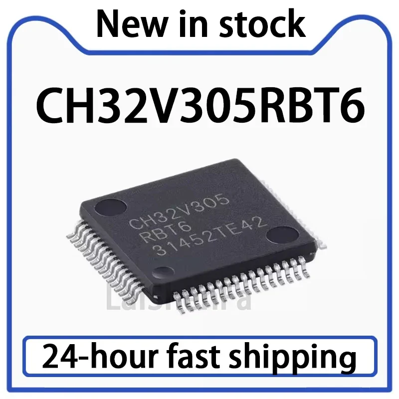 1PCS CH32V305RBT6 LQFP-64 RISC-V Core 32-bit Microcontroller MCU Stock