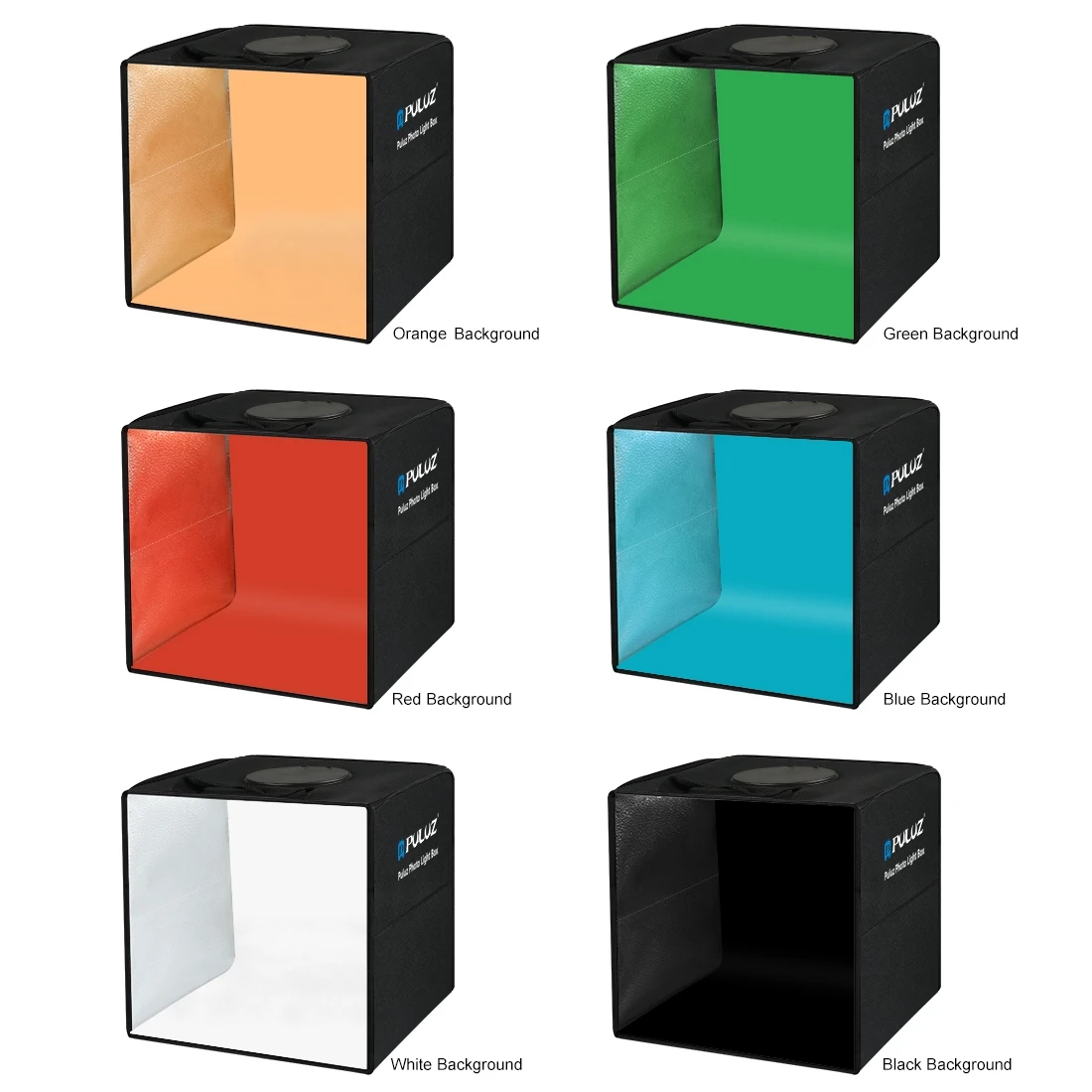 PULUZ 30cm Folding Ring Light Photo Lighting Studio Shooting Tent Box Kit with 6 Colors Backdrops Emart  Diffuse Studio Soft box