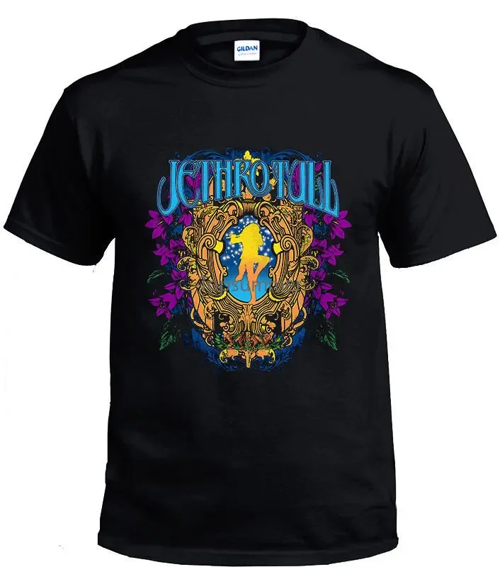 

Черная мужская футболка Jethro Tull Rock Band, размер S-3XL, дизайн, стильная новая модная футболка с коротким рукавом, мужская летняя футболка