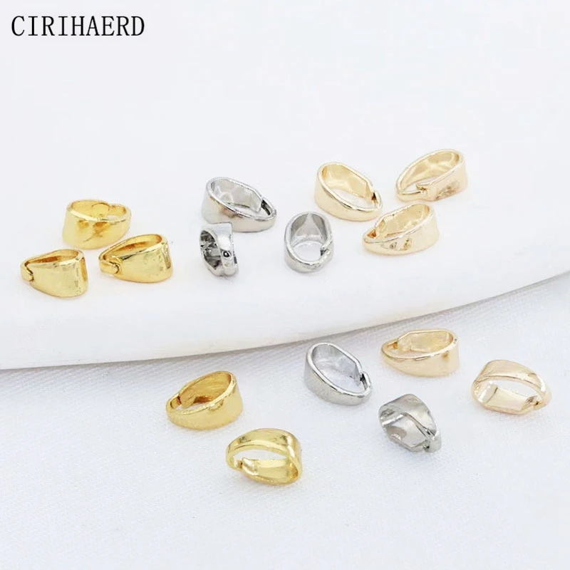 

30pcs/lot Melon Seed Buckle 14K Gold/Rhodium Plated Metal Necklace Earrings Pendant Connector For Jewelry Clasps DIY Accessories