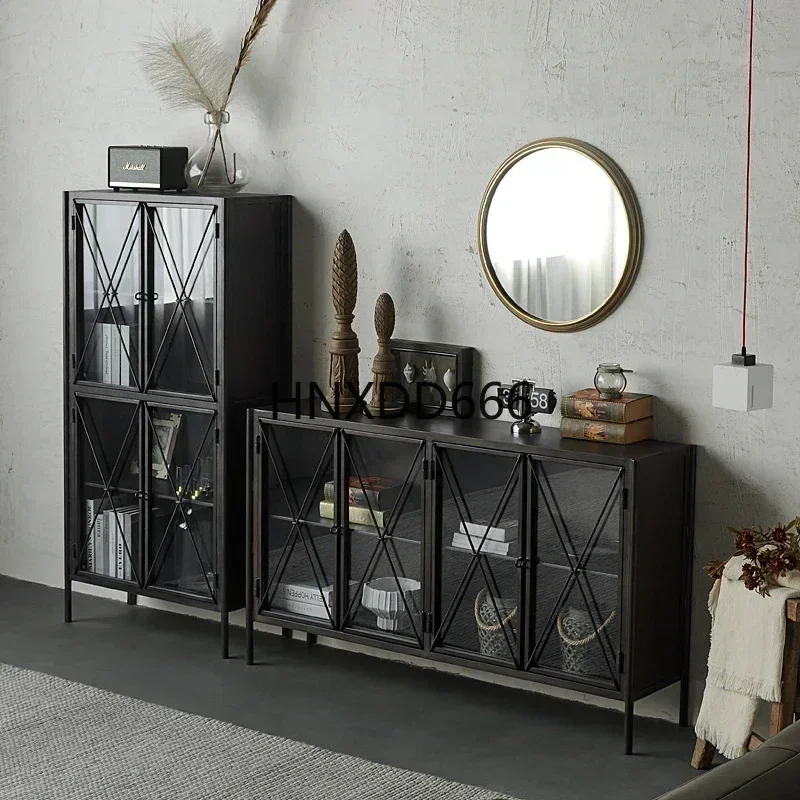 Dressoir Woonkamer Metaal Curiosityisplay Nordic Light Luxe Distressed Entreekast