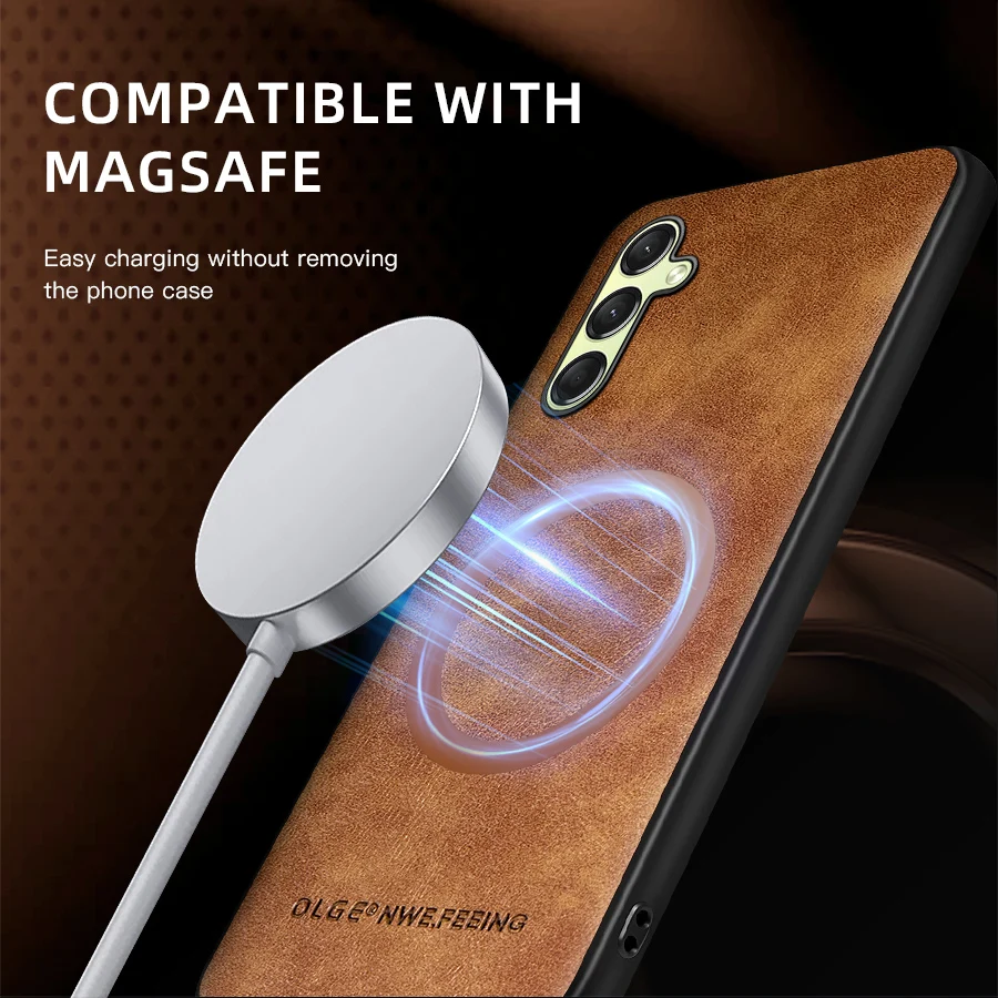 Leather Magnetic Phone Case for Samsung Galaxy A016 A06 A05 A05S A55 A35 A25 A15 A54 A35 A24 A14 A53 A33 A23 A13 A52 A32 Cover