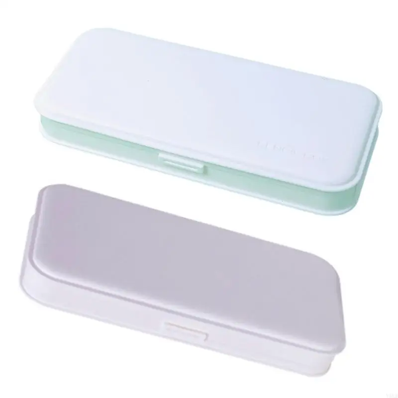 

Y5LB Macaron Pencil for Case Multifunctional Stationery Frosted PP Plastic Pencil Box